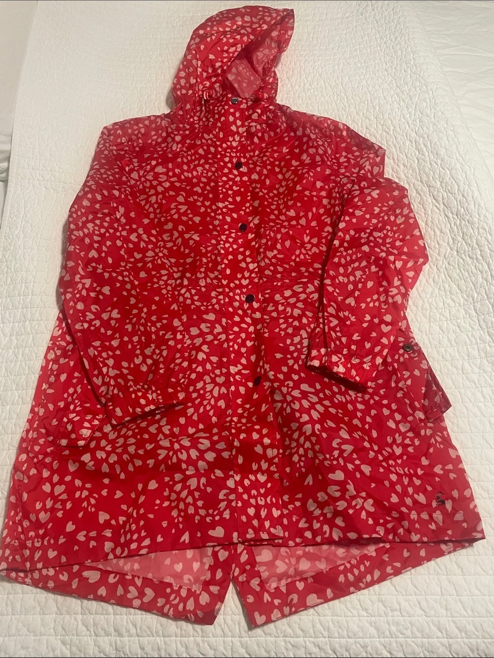 Women's Red Heart Print Crossbody Bag - Unbranded